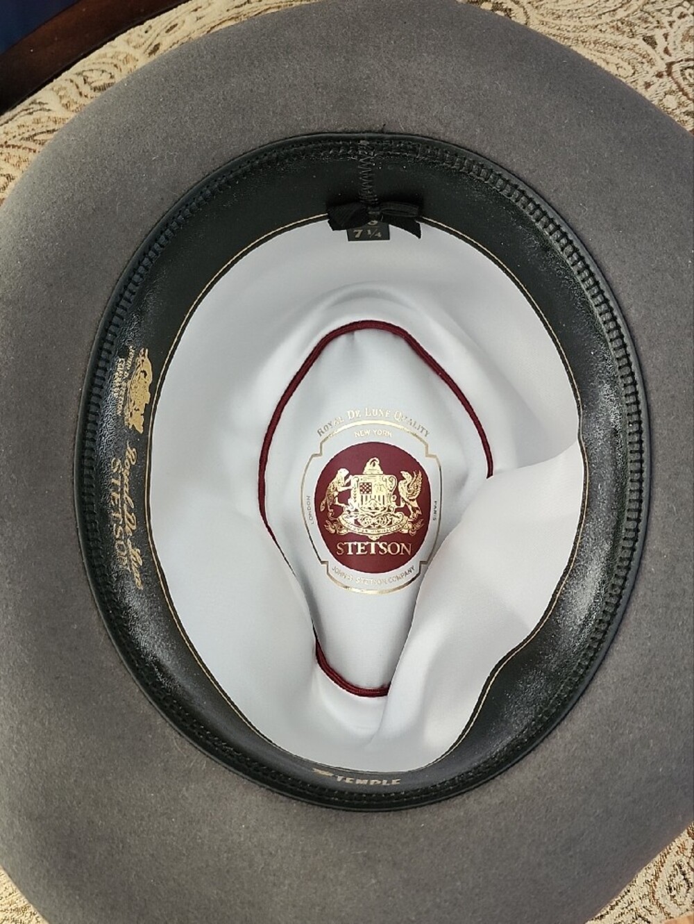 ✨ Stetson Temple Fur Felt Fedora - Royal Deluxe Collection - Picture 7 of 13